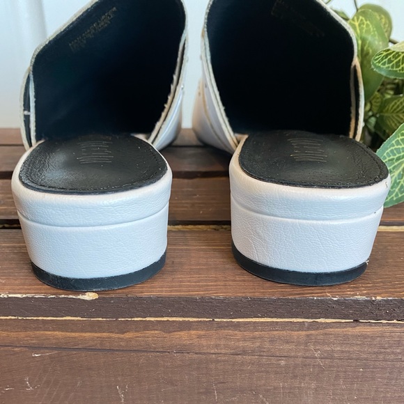 Like New! Beautiful Studded White Padded Mules - Picture 9 of 12